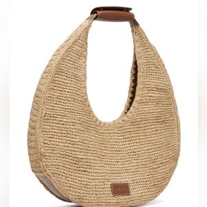 STAUD
Tan Large Raffia Moon Tote